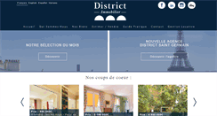 Desktop Screenshot of district-immo.com