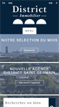 Mobile Screenshot of district-immo.com