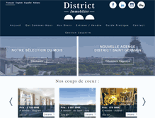 Tablet Screenshot of district-immo.com